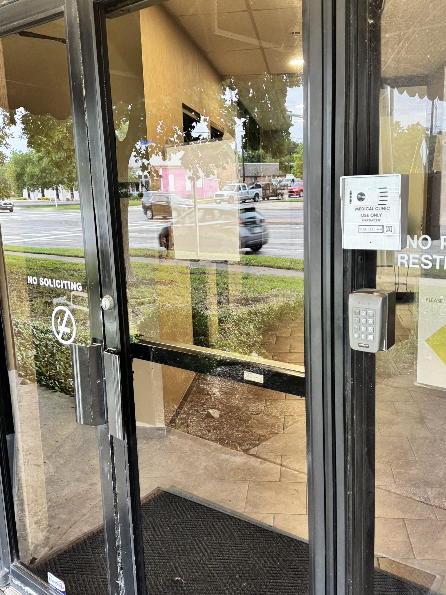 Secure entry door